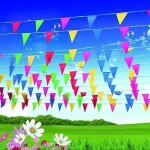 240m multicolore fanion rubans 450pcs pour c�l�bration �v�nements jardin d�coration ext�rieure