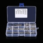 240pcs kit dassortiment de vis sans tte  six pans creux m3 - m4 - m5 - m6 - m8 avec cls hexagonales ...