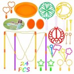24pcs bulles de savon ensemble pour enfant bulle baguette � bulles jouet machine � bulles enfant pour ...