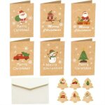 24pcs carte joyeux noël avec enveloppes et autocollants joyeux fêtes cartes de noël cadeau de noël 24pcs carte joyeux noël avec enveloppes et autocollants joyeux fêtes cartes de noël cadeau de noël