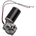 24v dc worm gear reducer motor 45w low speed electric motor 30nm torque