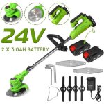 24v débroussailleuse électrique sans fil longueur ajustable avec 2 batteries rechargeable 3000mah 24v débroussailleuse électrique sans fil longueur ajustable avec 2 batteries rechargeable 3000mah