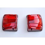 24v led 2x double fonction blanc plaque immatriculation lumi�re et rouge fluo feu position camion remorque ...