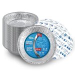 25 barquettes en aluminium avec couvercle alimentaire jetables de 670 ml - emballage alimentaire le transport ...