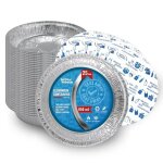 25 barquettes en aluminium avec couvercle alimentaire jetables de 850 ml - emballage alimentaire le transport ...