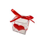 25 botes  drages + 1 rouleau ruban rouge cadeaux invits mariage henn crmonie contenant cubes coeur ...