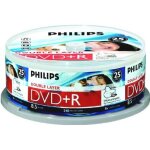25 dvd + r double couche imprimable philips 8x 8. 5go - spindle
