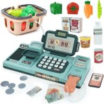 25 pcs jeux caisse enregistreuse caisse de supermarch� jouet dimitation enfant cadeaux de no�l - vert ...