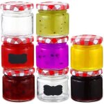 25 petit pots  confiture de 125ml avec couvercle & etiquettes - bocaux en verre hermtiques de conservation ...