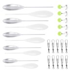 25 pi�ces kit peche truite flotteurs bombette peche truite set 5 x spirolino coulant 5 x sbirolino flottant ...