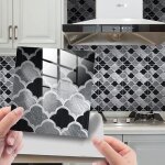 25 pi�ces marbre stickers adh�sive d�corative � carreaux pour salle de bains et cuisine stickers carrelage ...