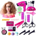 25 pièces tête à coiffer et maquillertête de maquillage pour enfants avec accessoires de modelagejeux ... 25 pièces tête à coiffer et maquillertête de maquillage pour enfants avec accessoires de modelagejeux ...