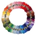 250 echevettes de fil pour point de croix broderie tricotage crochet multicolore