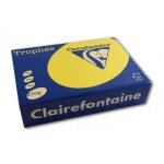 Ramette de papier - a4 - jaune soleil - 210g - impression - 250 feuilles - clairefontaine trophée Ramette de papier - a4 - jaune soleil - 210g - impression - 250 feuilles - clairefontaine trophée
