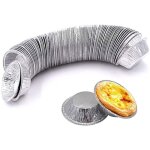 250 pi�ces moule � tarte tartelette gateau flan aluminium jetable po�le de tarte moule en feuille jetable ...