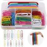 250 pi�ces trombones trombones color�s petits grands trombones 25mm 10mm 8mm pour papiers ecoles fournitures ...