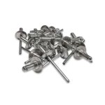 Rivets aveugles - alu - 4. 8 x 12 mm - t�te large - 250 pi�ces - charge de rupture 2950 n