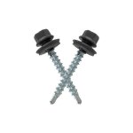 250 vis auto - foreuses gris 7024 �4. 8x35mm avec rondelles �tanches pour bac acier t�les bardage et ...