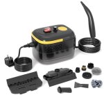 Nettoyeur vapeur portable - healife - 1500w / 1200ml - 120�c - 11 accessoires - double tension