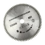 250mm x 30mm lame de scie tct 80t / aluminium scie circulaire avec r�ducteur te676