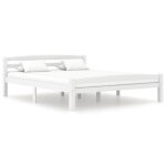 257®exe lit adulte bonne - 2 places blanc bois de pin massif 160x200 cm cadre de lit sommier inclus 257®exe lit adulte bonne - 2 places blanc bois de pin massif 160x200 cm cadre de lit sommier inclus