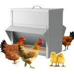 25kg mangeoire a poule automatique en acier agrainoir automatique distributeur graines poules anti gaspillage ...