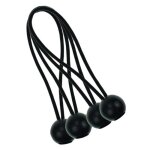 Corde lastique pour bche de camping dauvent de tente - sandow - noir - 15. 2x1x0. 5 cm