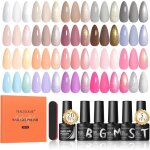 25pcs vernis semi permanent kit 20 couleurs blanc nude rose marron paillet� vernis gel uv semi permanent ...