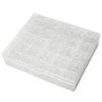 25x plastique canettes bobine fil corde + bote emballage pour machine  coudre