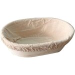 25x15x8cm corbeille � pain ovale banneton � pain avec tissu en lin banneton brotform en rotin panier ...