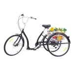 26 pouces tricycle adulte 6 vitesses tricycle senior tricycle + panier 26 pouces tricycle adulte 6 vitesses tricycle senior tricycle + panier