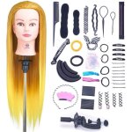 26 ttes dexercice ttes  coiffer avec maquillage 100% cheveux synthtiques pour le salon coiffeur poupe ...