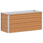 [2667895]jardini�re sur�lev�e - bac pot de jardin sur�lev�e marron clair 100x40x45 cmpoids:3. 7 kg