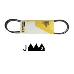 Courroie platine vinyle - divers marques - 1242 j 3 poly v - blanc