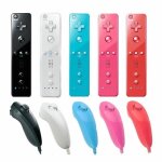 2in1 manette avec motion plus et nunchuk avec etui pour nintendo wii noir