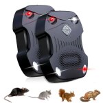 2pcs 3 en 1 ultrason repulsif rongeurs ? 12v voiture usb piles aa ? prot�ge grenier / garage / voiture ...