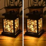 2pcs 30 led lampe de jardin solaire lampe solaire exterieur lanterne solaire led exterieur a suspendre ...