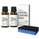2pcs 30ml plastic parts crystal coatingplastic parts agent for car great gloss retention and protection ...