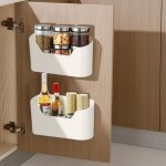 2pcs armoires de cuisine porte boîte de rangementadhésive boîte de rangement muraleboîte dorganisation ... 2pcs armoires de cuisine porte boîte de rangementadhésive boîte de rangement muraleboîte dorganisation ...