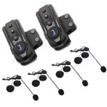 2pcs boblov �tanche bluetooth casque 1000�m intercom moto intercom head set bt de s1�automatique mains ...
