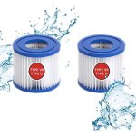 2pcs cartouches filtrantes type vii & d pour bestway pour filtre intex type d pour pompe de piscine sfs ...