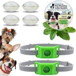 2pcs collier anti puces pour chien r�glable collier chien pendentif r�pulsif aux huiles essentielles ...