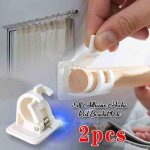 2pcs crochet auto - adhésif tiges support pinces à rideau pince de suspension crochet fixe tringle à ... 2pcs crochet auto - adhésif tiges support pinces à rideau pince de suspension crochet fixe tringle à ...