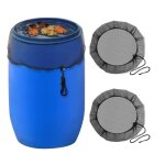Filet de protection pour tonneau de pluie - 2pcs - 80 cm - r�glable - nylon - protection insectes