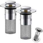 Filtre de drainage - acier inoxydable - 2pc - universel - anti - blocage - pop - up