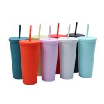 Gobelet de voyage - non spécifié - 2pcs - 700ml - plastique réutilisable - isotherme double paroi Gobelet de voyage - non spécifié - 2pcs - 700ml - plastique réutilisable - isotherme double paroi