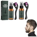 Kit de repousse de barbe - non spcifi - 2pcs - srum activateur - huile de croissance - rouleau de ...