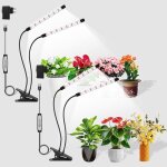 2pcs lampe pour plantes 320 leds lumi�re � spectre complet 6500k 630nm pour plantes 2packs 2t�te blanc ...