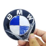 2pcs / lot logo badge emblme bmw 82mm capot - coffre