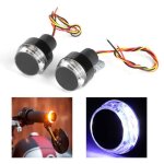 2pcs lumière de guidon moto led indicateur de clignotant marqueur latéral de poignée dextrémité(lumière ... 2pcs lumière de guidon moto led indicateur de clignotant marqueur latéral de poignée dextrémité(lumière ...